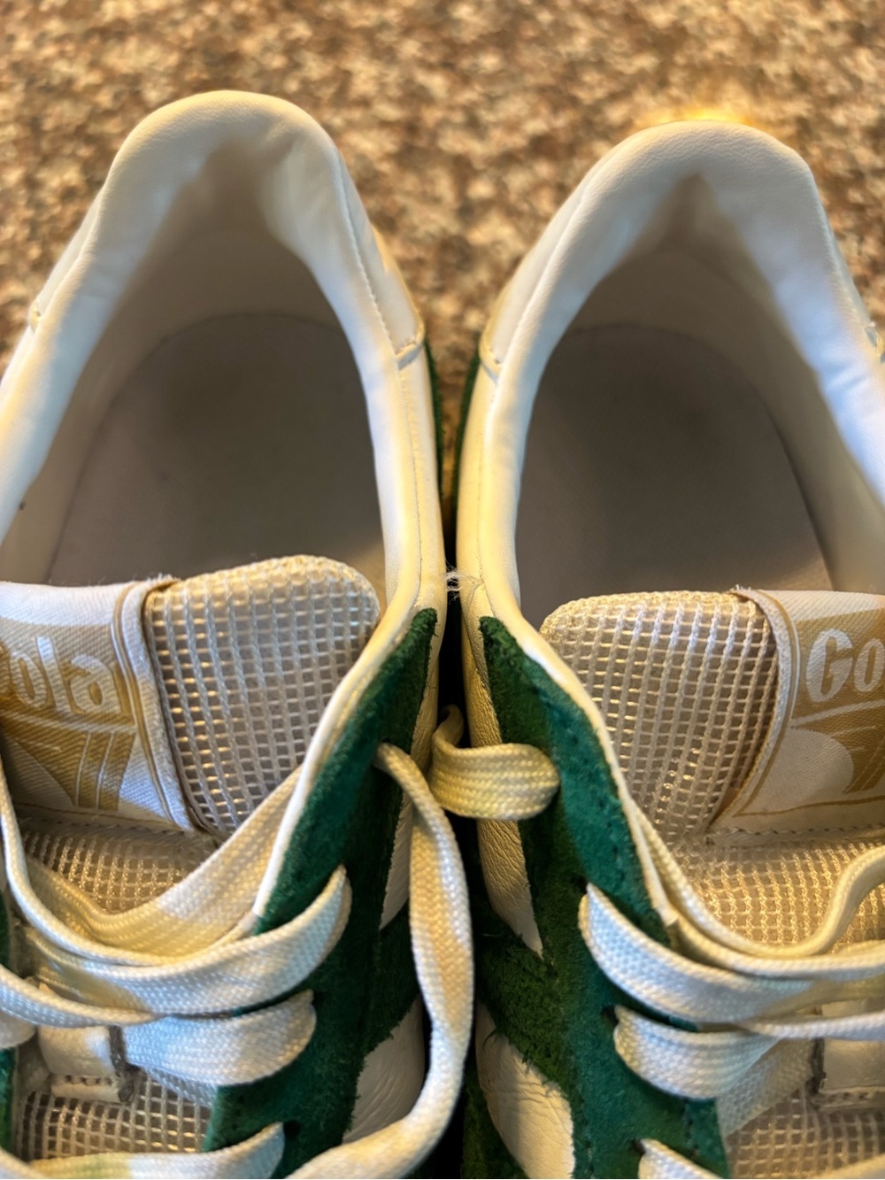 Gola Womens Green and White Low-Top Sneakers Size 7 - Picture 8 of 10